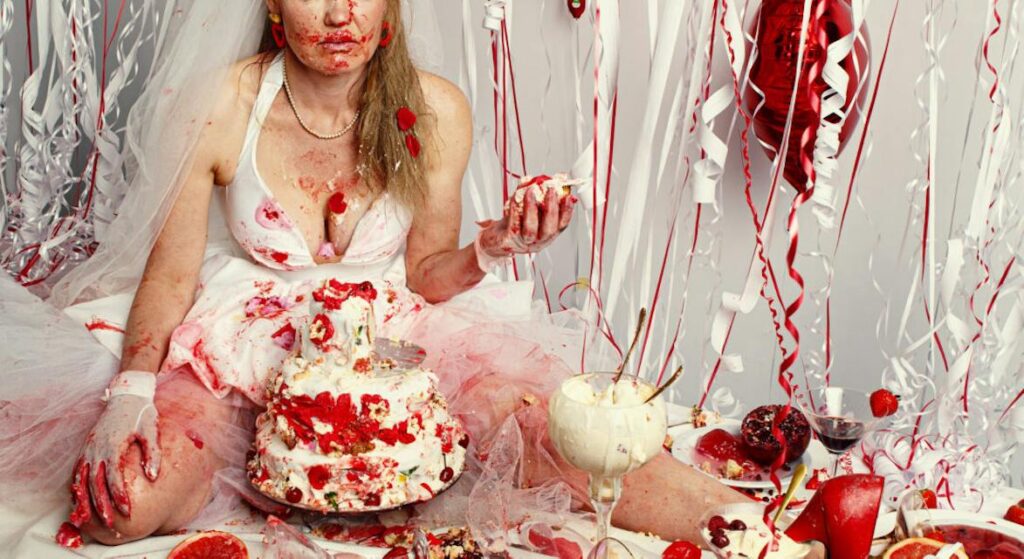 Dronken bruid in Meppel